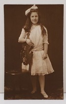 RPPC Rugen Studio Newport Rhode Island Young Girl c1908 Postcard B5 - £13.51 GBP