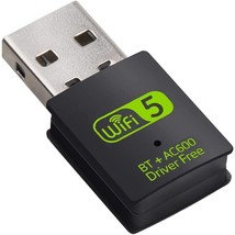 Usb Wifi Bluetooth Adapter, 600Mbps Dual Band 2.4/5Ghz Wireless Network ... - £26.72 GBP