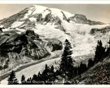 RPPC Mount Rainier National Park - Where Flowers and Glaciers Meet Postc... - $9.85