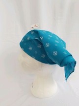 Sikh Punjabi Turquoise Khandas bandana Head Wrap Gear Rumal Handkerchief... - $5.36