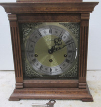 LINDEN / FRANZ HERMLE SOLID OAK TRIPLE CHIME BRACKET CLOCK - £252.65 GBP