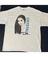 Vintage 90s Crystal Gayle On Tour Promo T Shirt Adult XL White Unisex Co... - $26.37 CAD