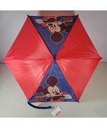Disney Mickey Mouse Umbrella #28 Youth Toddler Red and Blue With Tags - £8.67 GBP