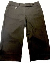 Ann Taylor Size 8 Lindsay Capri Pants Black Pockets  *READ* - $8.81