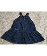 OshKosh B’Gosh Girls Toddlers Infants Size 24 Months 2T Denim Overall Je... - $166.76 MXN
