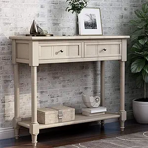 Console W/2 Drawers And Bottom Shelf,Hallwaytable Table For Entryway Din... - $294.99