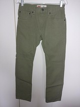 LEVIS 511 GIRL&#39;S ARMY GREEN SLIM PANTS-16R-BARELY WORN-100% COTTON-COOL/... - $8.59