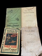 Vtg Tropical Fish Handbooks Pamphlets Manuals Aquarium Care 1950s 1960s Elwin - £29.72 GBP