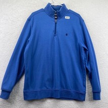 IZOD Mens Advantage Performance 1/4 Zip Pullover Size Large Blue Stretch... - $17.82