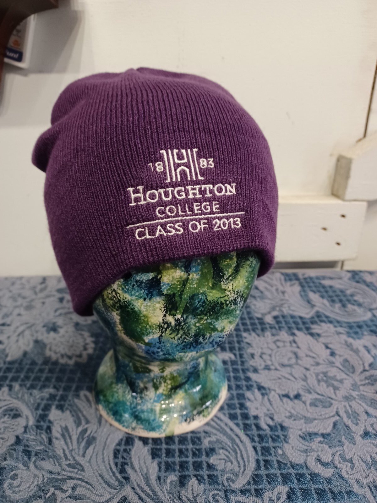 Vtg Houghton College University Class of 2013 Knit Cap Hat Item image 3