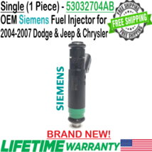 NEW OEM Siemens x1 Fuel Injector for 2005, 06, 2007 Jeep Grand Cherokee 4.7L V8 - £66.87 GBP