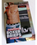Three QuickSilver boxer briefs Size Medium Fly Front  Black and Green - $327.10 MXN