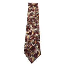 J Ferrar Mens Tie Multicolored Abstract Traditional Business Formal Silk... - $14.99