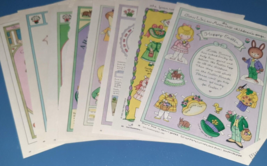Joan Walsh Anglund Magazine Childrens Page Easter Valentines Paper Dolls x8 D - £15.77 GBP