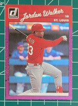 2023 Donruss Jordan Walker 1990 Retro Purple Holofoil card #241 Cardinals - $2.92