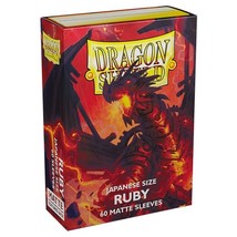 Arcane Tinmen Deck Protector: Dragon Shield: Japanese: Matte: Ruby (60) - $12.18