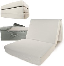 Portable Mattress - Folding Memory Foam Guest Fold Up Bed w/Case | Tri-Fold (6 - £187.00 GBP