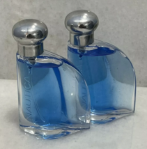 Nautica Blue Eau De Toilette EDT Splash 0.5 oz Lot of 2 Coty - £17.49 GBP