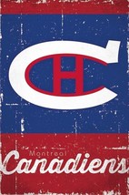 Montreal Canadiens ~ Scratch Logo 22x34 Nhl National Hockey League NEW/ROLLED! - £6.76 GBP