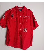 Drift &amp; Burn Auto racer short sleeve button down  Men&#39;s Size 3XL - $525.76 MXN