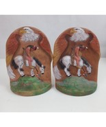 Vintage Bookends End of The Trail Indian Warrior With Spear On Horseback... - $551.09 MXN