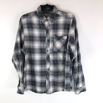 North River Mens Cotton Button Up Long Sleeve Pocket Flannel Shirt Plaid... - £9.75 GBP