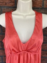 Vintage V-Neck Nightgown 34 Vanity Fair Sleeveless Nylon Pajamas Pinkish... - $20.90