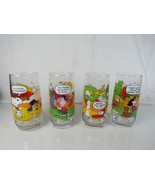 Lot of 4 - Vintage McDonald&#39;s Peanuts Camp Snoopy Glasses VGC 1965, 1968... - €25,24 EUR