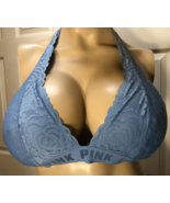 VICTORIA&#39;S SECRET Blue M Unlined 36B Wire Free Bralette Bra - $13.57 CAD