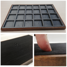 Tray For Coins IN Wood And Velvet Italian Areo First Choice Coins&amp;more - $43.23+