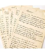 C1880s Ilmenau Poem Draft OOAK Hand Written Poet Wilhelm Klepser Signed ... - $12,878.80 MXN