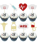 28Pcs Nurse Cupcake Toppers Happy Nurse Week Nursing School Graduation 2... - £13.10 GBP