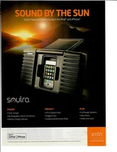 2010 Print Ad Soulra Sound By The Sun Solar Powered Sound System For iPhone - £11.55 GBP