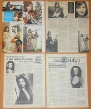 GRACIA MONTES lote de prensa 1970s fotos revista cantante folclórica copla - $8.56
