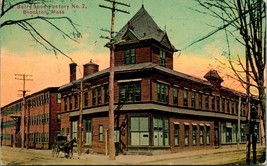 Vtg Postcard 1912 Brockton Massachusetts MA Barry Shoe Factory #2 Dirt Street - £10.84 GBP