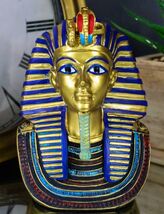 Ebros Golden Cobra Mask of Pharaoh Egyptian King Tut Bust 4.25&quot;H Figurine - $33.62 CAD