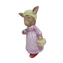 Beatrix Potter Mrs. Rabbit Easter Ceramic Figurine 3&quot; Cake Topper - £5.55 GBP