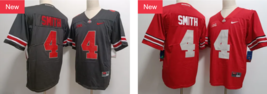 New Ohio State #4 Jeremiah Smith College Football Men&#39;s Limited Black/Red - $59.99