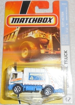  Matchbox 2008  &quot;Garbage Truck&quot; Mint Car On Card #3/12 Ready For Action - £2.75 GBP