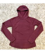 Fila Sport Training Hoodie Womens Medium Maroon Active Stretch Pullover ... - $18.69