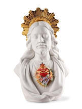 Lladro 01009711 Sacred Heart of Jesus Sculpture New - £1,144.54 GBP