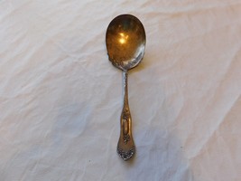 Vintage 1881 Rogers A1 Floral Pattern Serving Spoon Silver Plate Pre-owned - £11.90 GBP