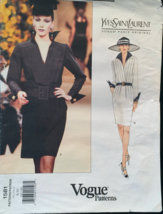Vogue 1581 Paris Original Dress,Surplice Front Shirt Dress,Cuff Sleeve Size 8-10 - £35.84 GBP