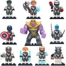 10pcs/set Marvel Avengers Endgame Minifigure Thanos Iron Man Hawkeye Neb... - $24.99
