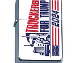 Truckers For Trump L2 Flip Top Oil Lighter Windproof President Donald Tr... - $14.80