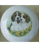 Ceramic Cabinet Knobs Knob  w/ Beagle PUPPIES #2 DOG - £3.50 GBP