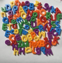 Lot of 96 Magnetic Plastic Letters 1&quot; Unbranded - £9.35 GBP