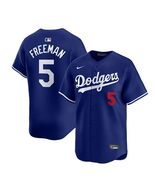 Freddy Freeman #5 2026 Dodgers Men's Home Alt Blue Replica Jersey - $59.99