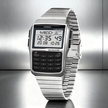 Calculator Watch Men Phonebook Alarm Chronograph Stainless Steel Bracele... - $34.64
