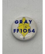 Pinback Button US Navy Maritime Ship GRAY FF1054 Collectible 1.25" - $4.40